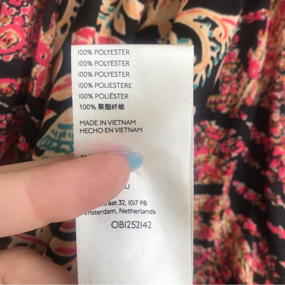 Free People Floral Bell Sleeve Stevie Dress in Black combo - Picture 13 of 15